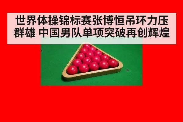 世界体操锦标赛张博恒吊环力压群雄 中国男队单项突破再创辉煌